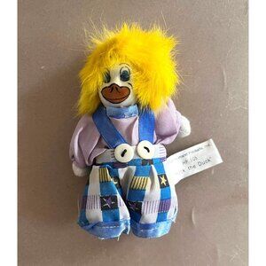 1997 Heimann, Huck the Duck, duck face clown with overalls, porcelain face and b
